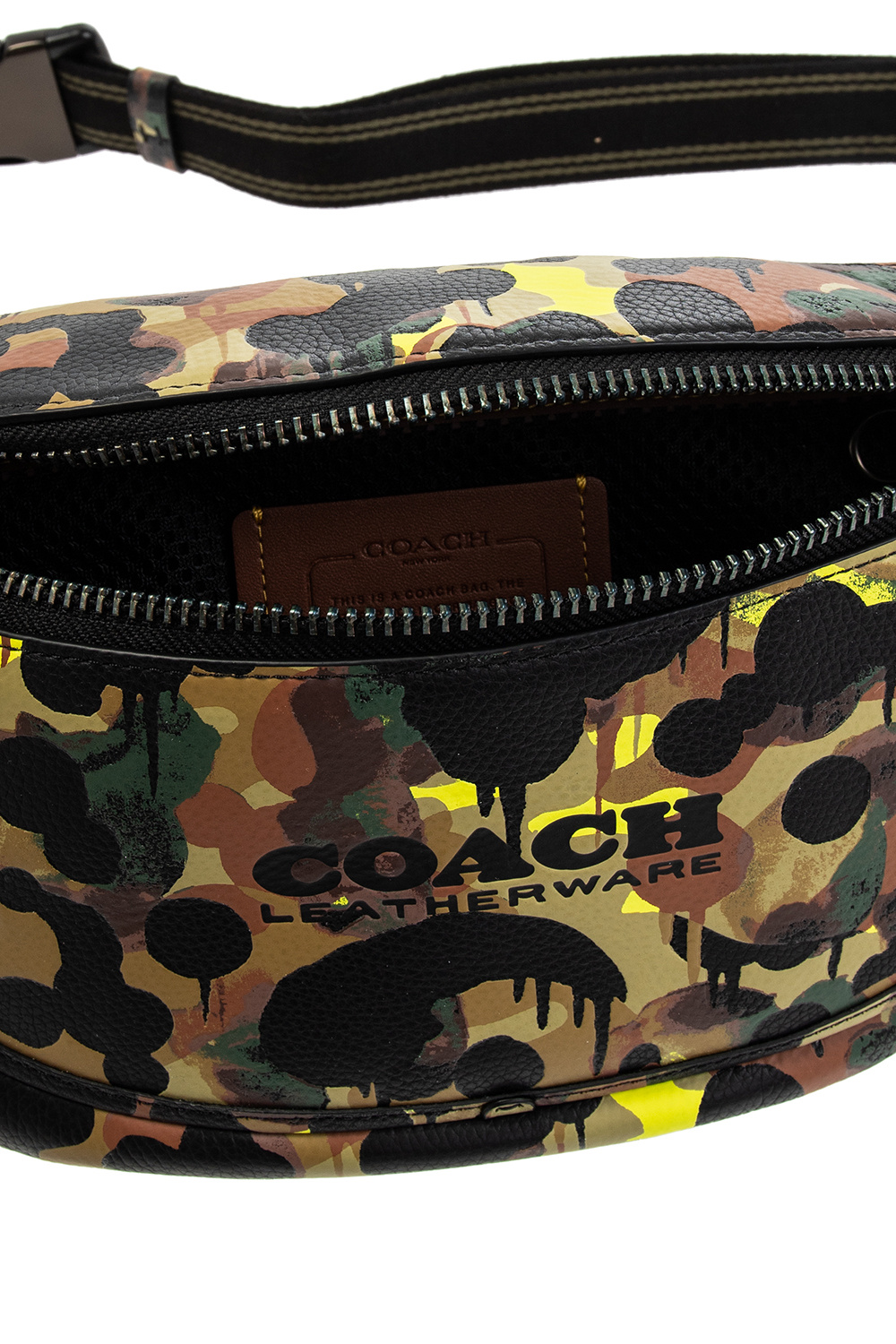 Brown hot camouflage Coach Fanny pack new